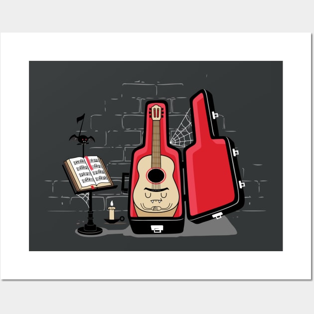 Vampire Guitar Wall Art by Made With Awesome